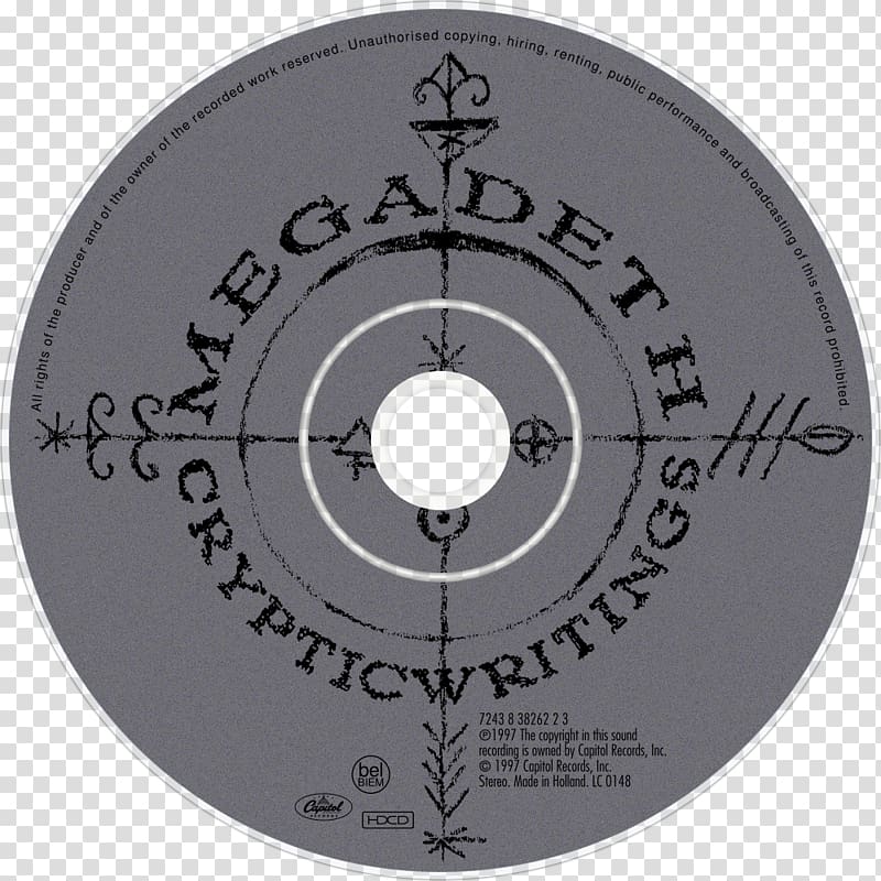 Megadeth Cryptic Writings Album Dystopia Music, megadeth transparent background PNG clipart