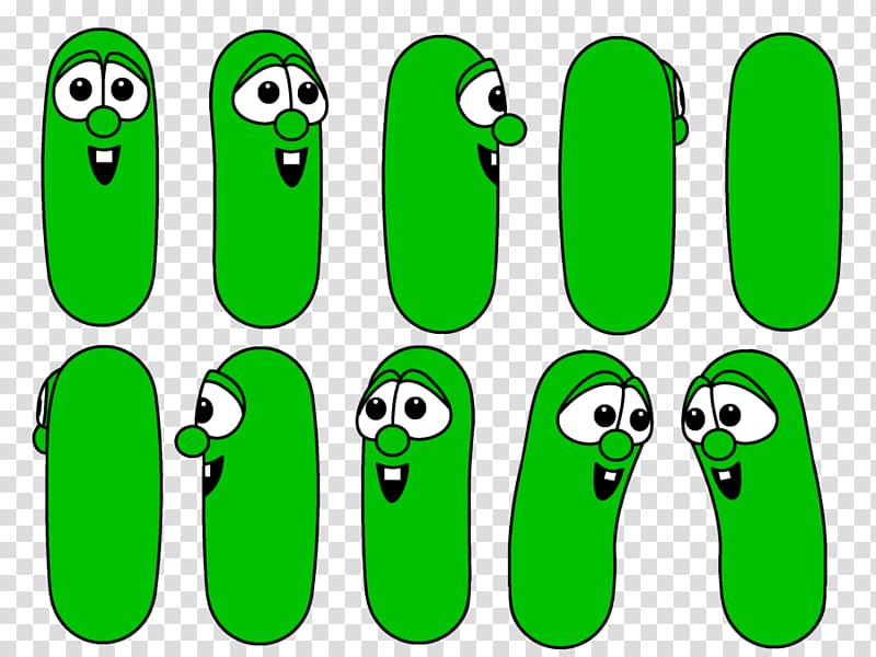 Bob the Tomato Jerry Gourd Larry the Cucumber , fennel transparent background PNG clipart