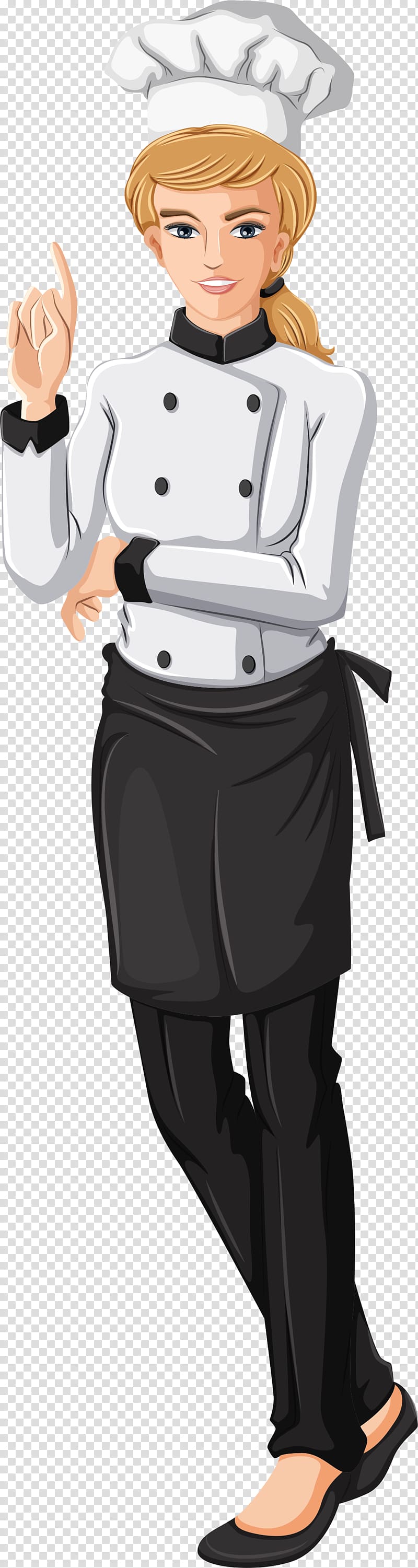 Chef Restaurant Cooking, female chef transparent background PNG clipart