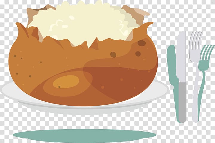 Baked potato Baked beans Food Cheesecake, baked potato transparent background PNG clipart