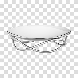 Tray Silver Stainless steel Bowl, Steel dish transparent background PNG clipart thumbnail