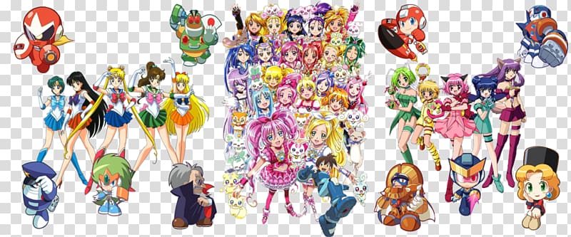 Pretty Cure All Stars Mega Man Powered Up Art Crossover, Pretty Cure Dream Stars transparent background PNG clipart