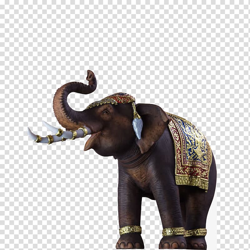brown and gold-colored elephant illustration, Indian elephant African elephant Wildlife, Elephant transparent background PNG clipart