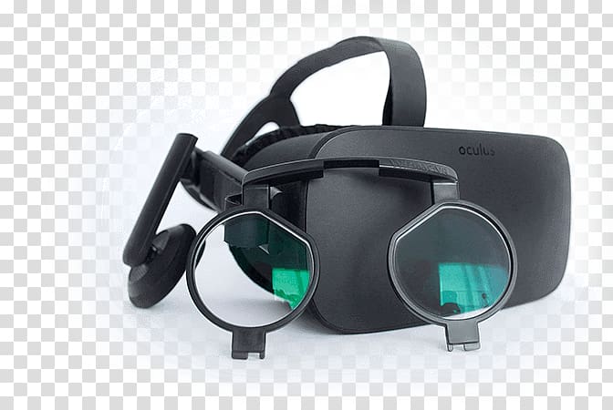 Oculus Rift HTC Vive Oculus VR Virtual reality Lens, wearing a headset transparent background PNG clipart