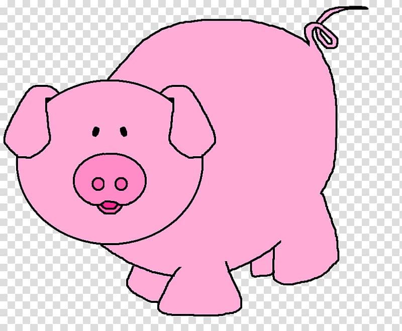 Domestic pig Pig roast The Three Little Pigs , Cartoon Pigs transparent background PNG clipart