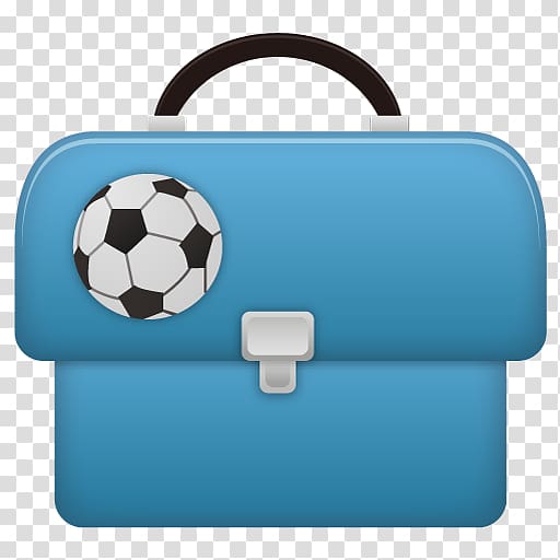 football electric blue bag, Schoolbag boy transparent background PNG clipart