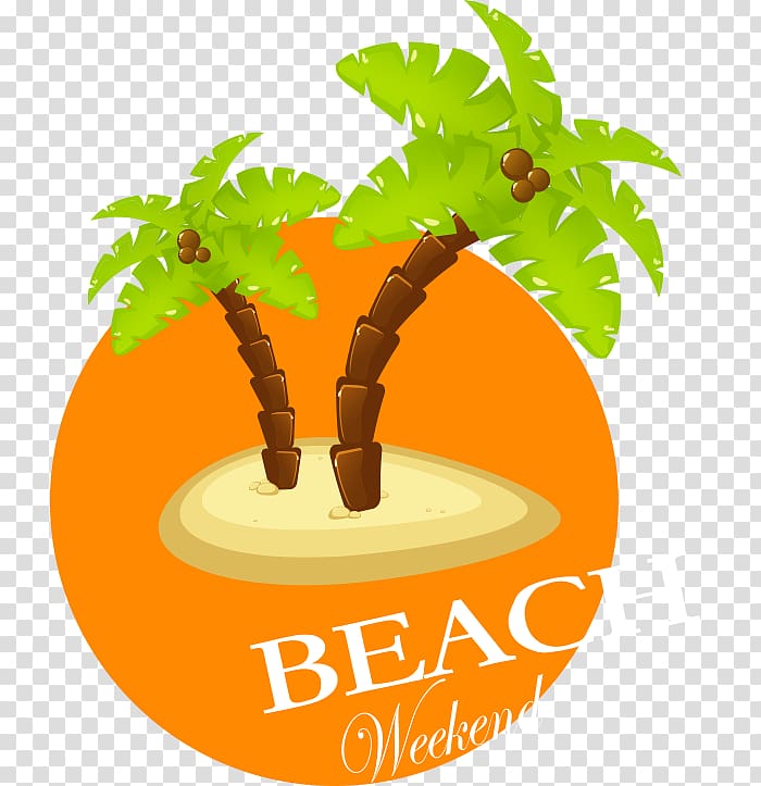 Ice cream Coconut Tree , cartoon vacation coconut tree transparent background PNG clipart
