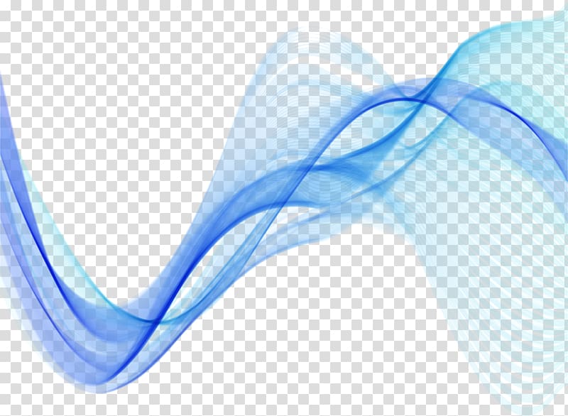 Blue Euclidean , Big waves blue lines background, blue artwork transparent background PNG clipart