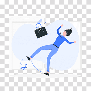 illustration, Slipping with a banana, fall, food, balance, people, problem transparent background PNG clipart thumbnail