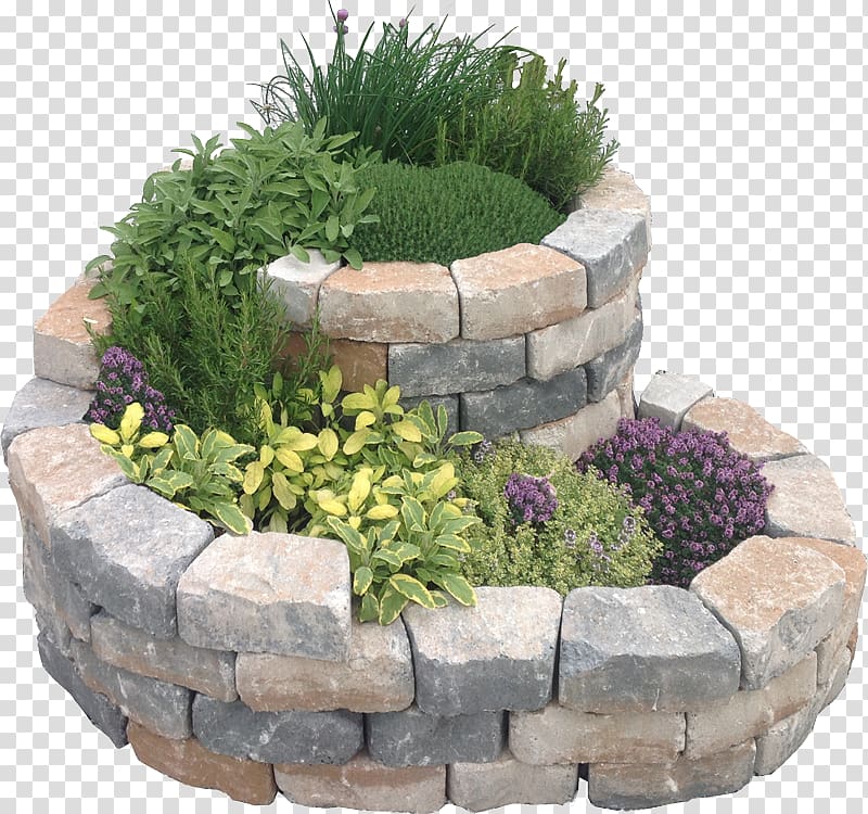 Kräuterspirale Raised-bed gardening Stone Architectural engineering, Stone transparent background PNG clipart