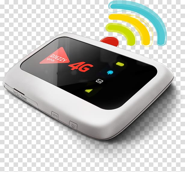 Djezzy Mobile broadband modem 4G MiFi, modem transparent background PNG clipart