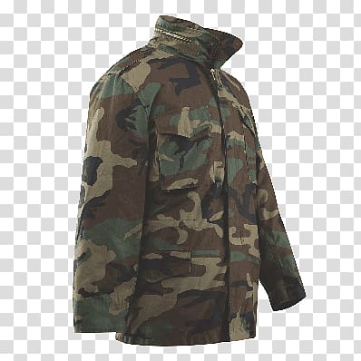 M-1965 field jacket Coat TRU-SPEC U.S. Woodland, jacket transparent background PNG clipart