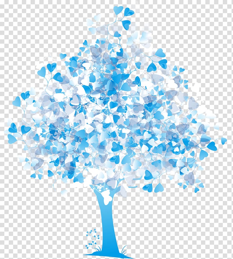 Tree Drawing , Blue painted trees transparent background PNG clipart