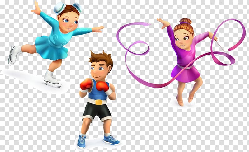 Artistic gymnastics, Sports cartoon child active transparent background PNG clipart