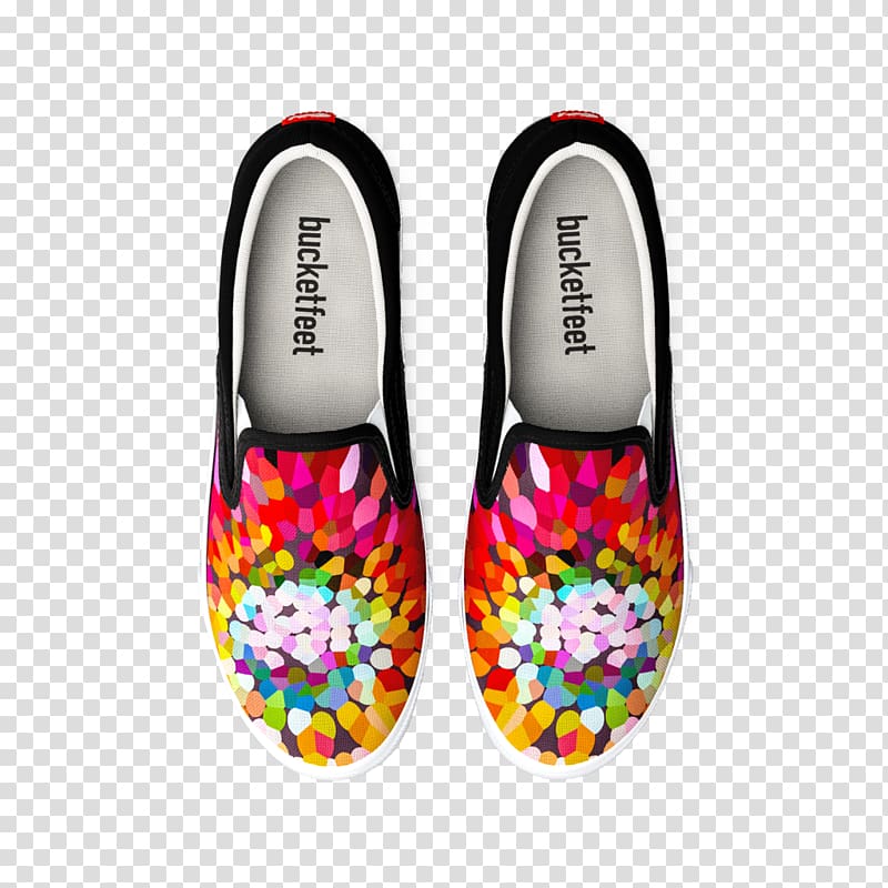 Slipper Slip-on shoe Clothing Vans, Rainbow KD Shoes High Tops transparent background PNG clipart