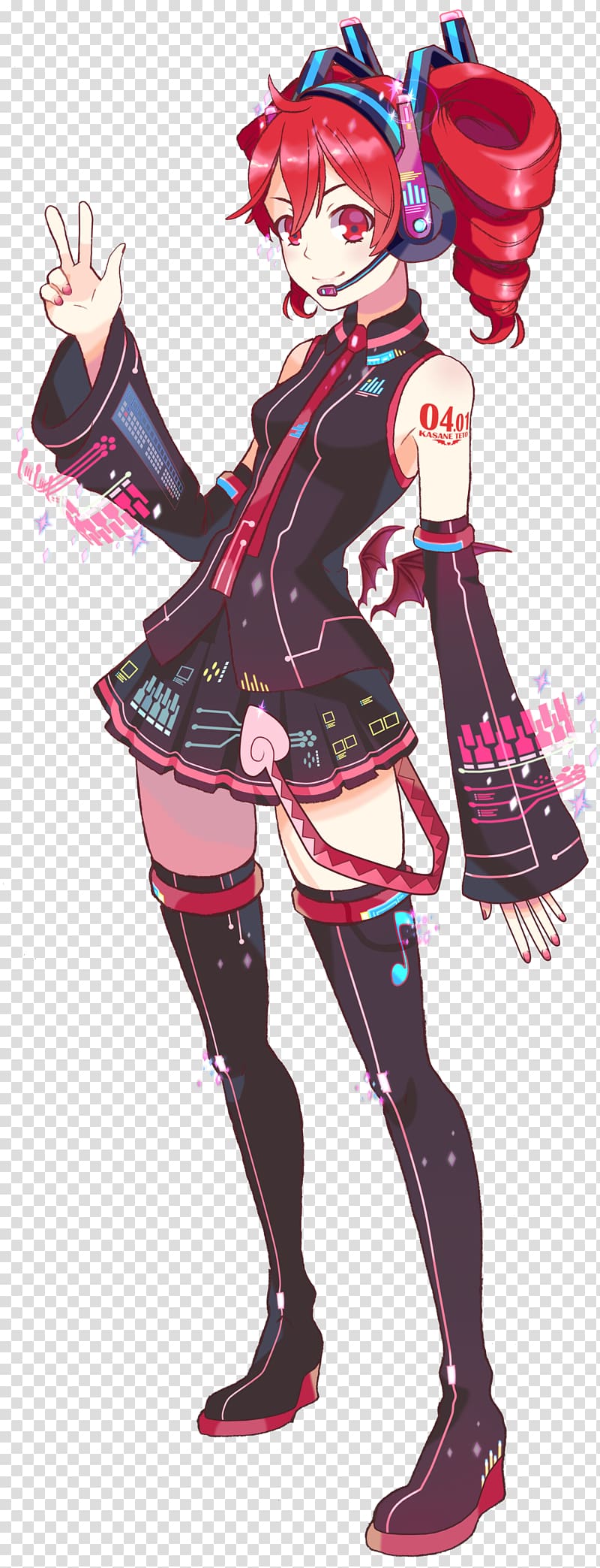 重音Teto Artist Vocaloid, Cybernetic transparent background PNG clipart ...