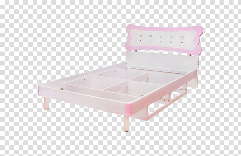 Bed frame Table Mattress Bed sheet, Pink skeleton transparent background PNG clipart