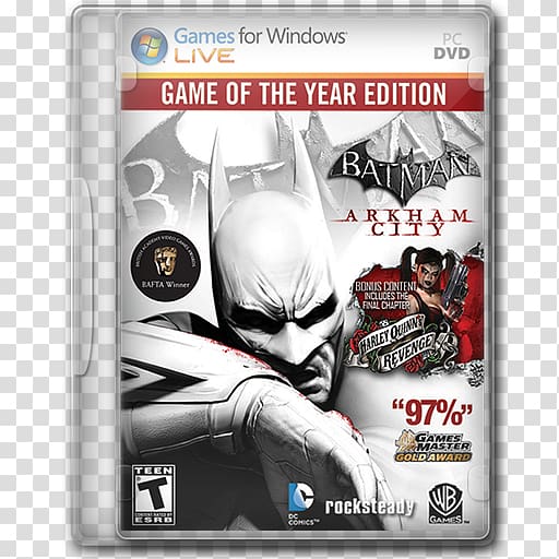 Batman: Arkham City Batman: Arkham Asylum Batman: Arkham Knight Xbox 360 Juiced 2: Hot Import Nights, batman arkham city transparent background PNG clipart