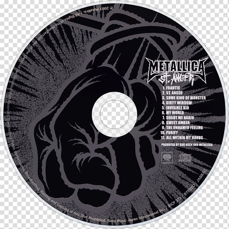 Compact disc Metallica St. Anger Reload Album, metallica transparent background PNG clipart