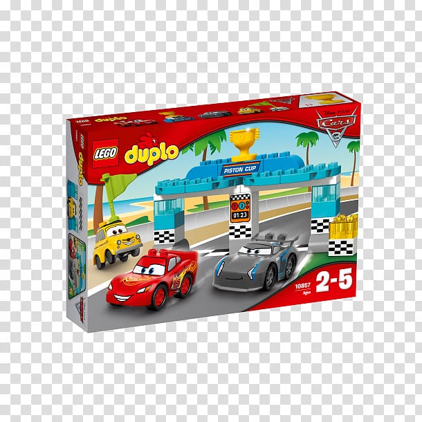 Lightning McQueen Jackson Storm LEGO 10857 DUPLO Piston Cup Race LEGO 10600 Duplo Disney Pixar Cars Classic Race, hobby transparent background PNG clipart