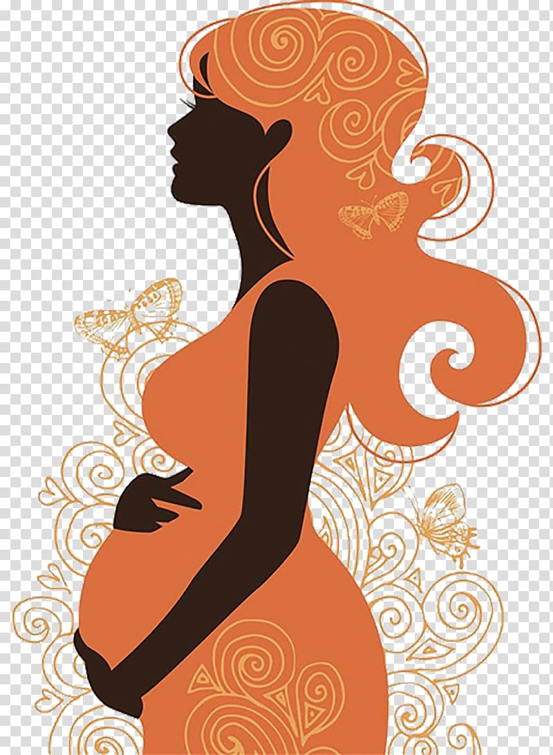 pregnant woman holding womb , Pregnancy Woman Silhouette , pregnant women backache transparent background PNG clipart