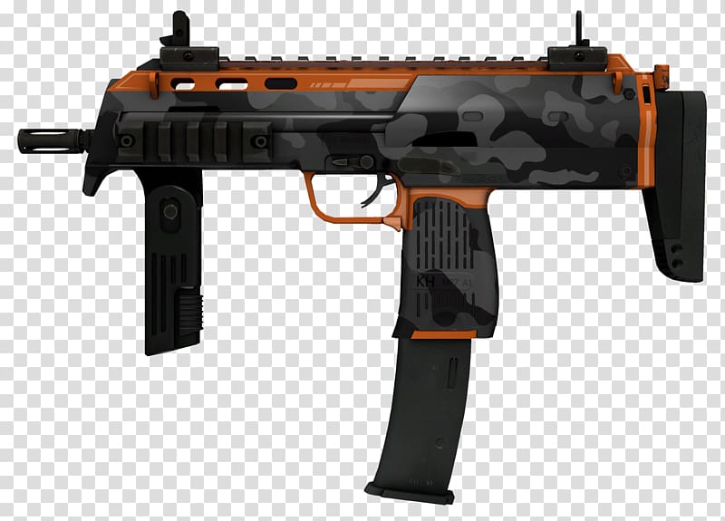 Counter-Strike: Global Offensive FACEIT Major: London 2018 Heckler & Koch MP7 Weapon Submachine gun, weapon transparent background PNG clipart