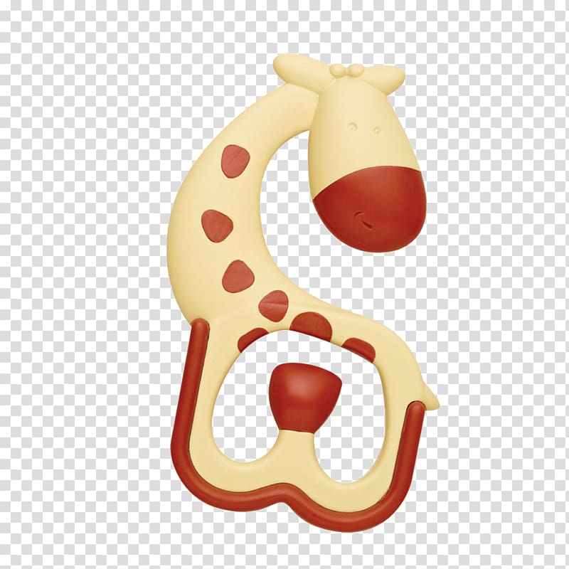 Sophie the Giraffe Teether Teething Pacifier, pacifier transparent background PNG clipart