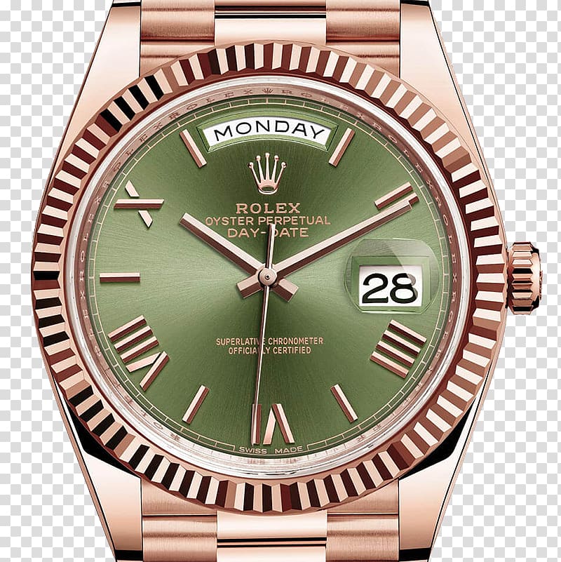 Rolex Day-Date Watch Rolex Oyster Gold, rolex transparent background PNG clipart