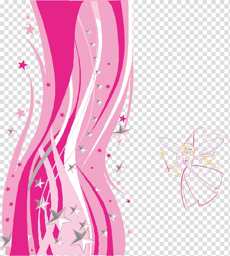 pink and white star , Adobe Illustrator, princess transparent background PNG clipart