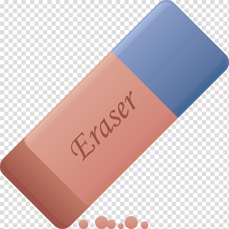 pink and blue eraser illustration, Eraser, Eraser element transparent background PNG clipart