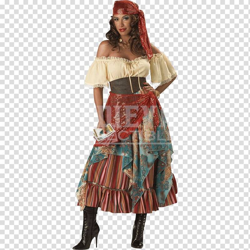 Halloween costume Romani people Clothing Fortune-telling, dress transparent background PNG clipart
