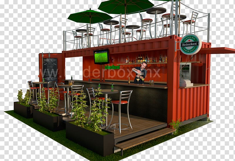 Intermodal container Container City Bars & Restaurants Shipping container architecture, COUNTER transparent background PNG clipart