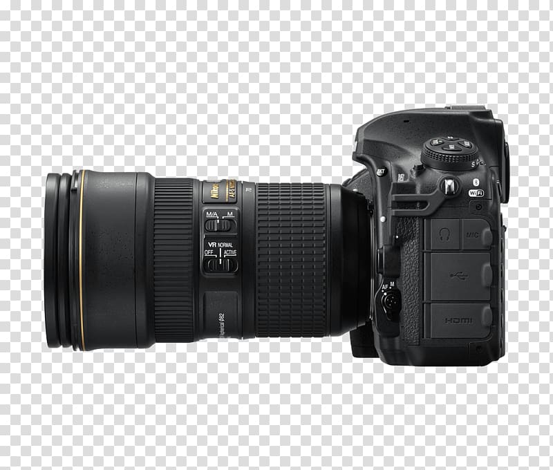 Nikon D850 Full-frame digital SLR Camera Back-illuminated sensor, Camera transparent background PNG clipart