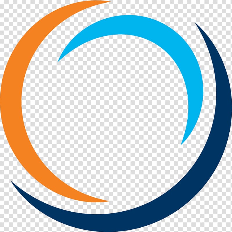 Orange, blue, and black logo, Logo Circle Technology ...