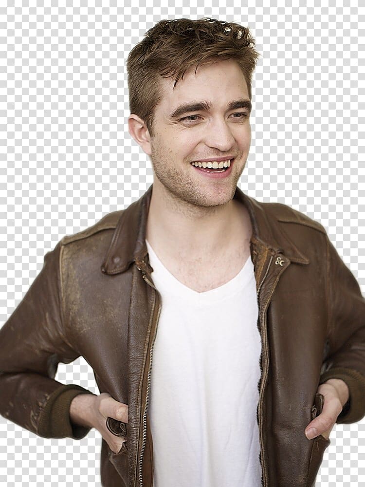 Leather jacket Robert Pattinson Outerwear Fur, Lw transparent background PNG clipart