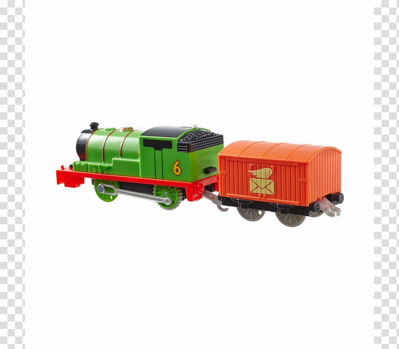 Thomas Percy James the Red Engine Train Railroad car, train transparent background PNG clipart