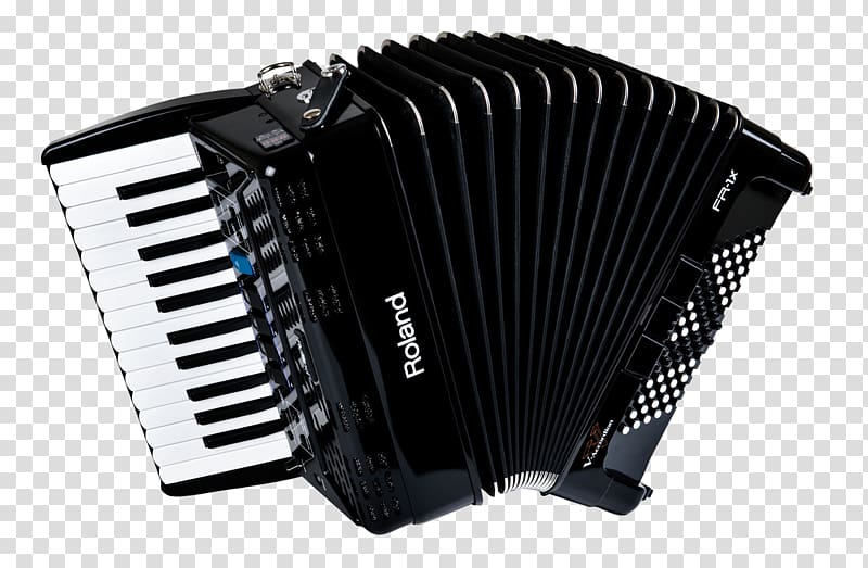 Piano accordion Roland Corporation Musical instrument, Black musical accordion transparent background PNG clipart