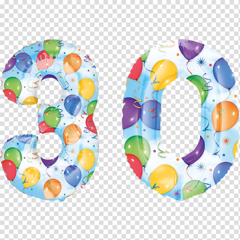 Toy balloon Party Birthday Number, large set transparent background PNG clipart