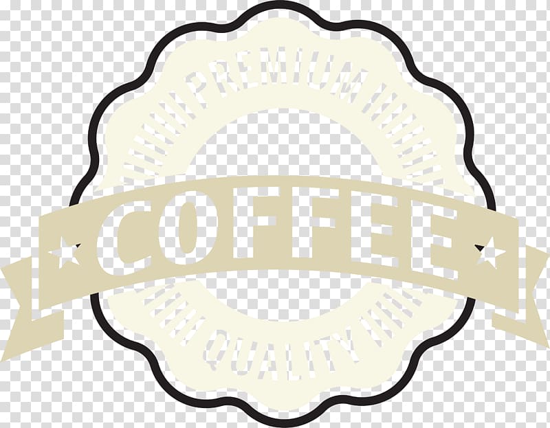 Coffee Designer Illustration, Yellow fresh coffee label transparent background PNG clipart