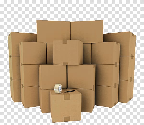 Mover Cardboard box Corrugated fiberboard Relocation, box transparent background PNG clipart