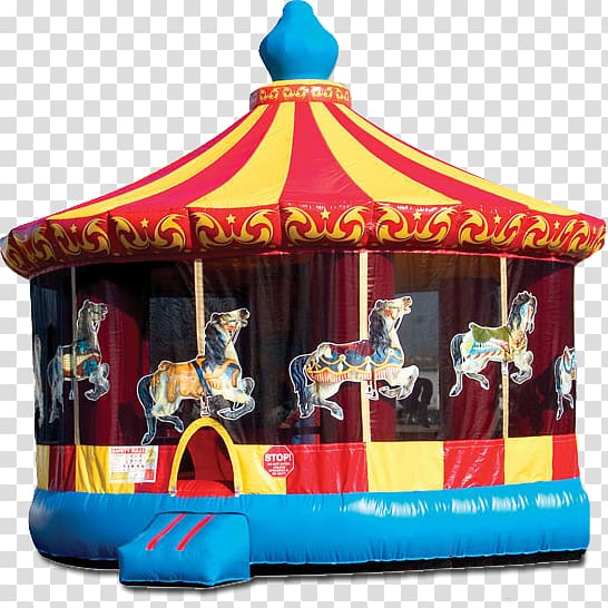 Carousel Mike\'s Moonwalk Rentals & Backyard BBQ Renting Inflatable Bouncers House, house transparent background PNG clipart