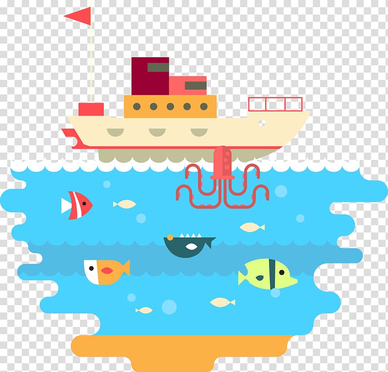 Sea Euclidean Illustration, sea boat transparent background PNG clipart
