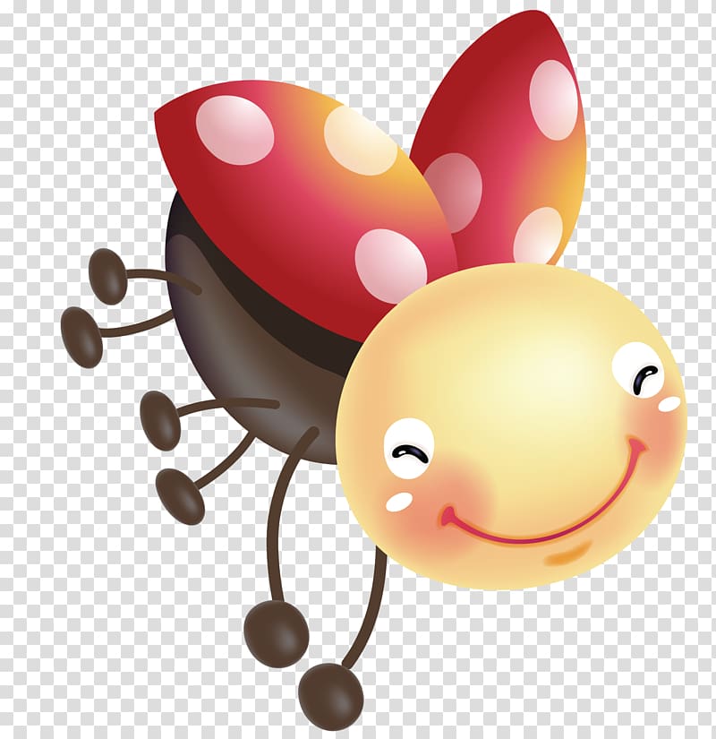 Coccinella , Cute little bee transparent background PNG clipart