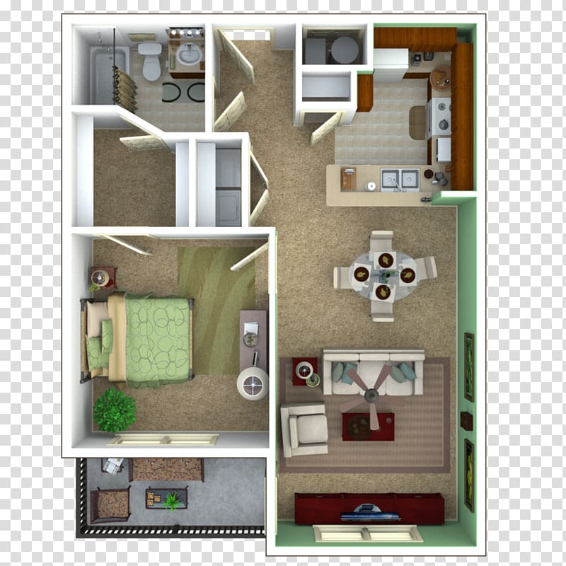 House plan Furniture Apartment Bedroom, house transparent background PNG clipart