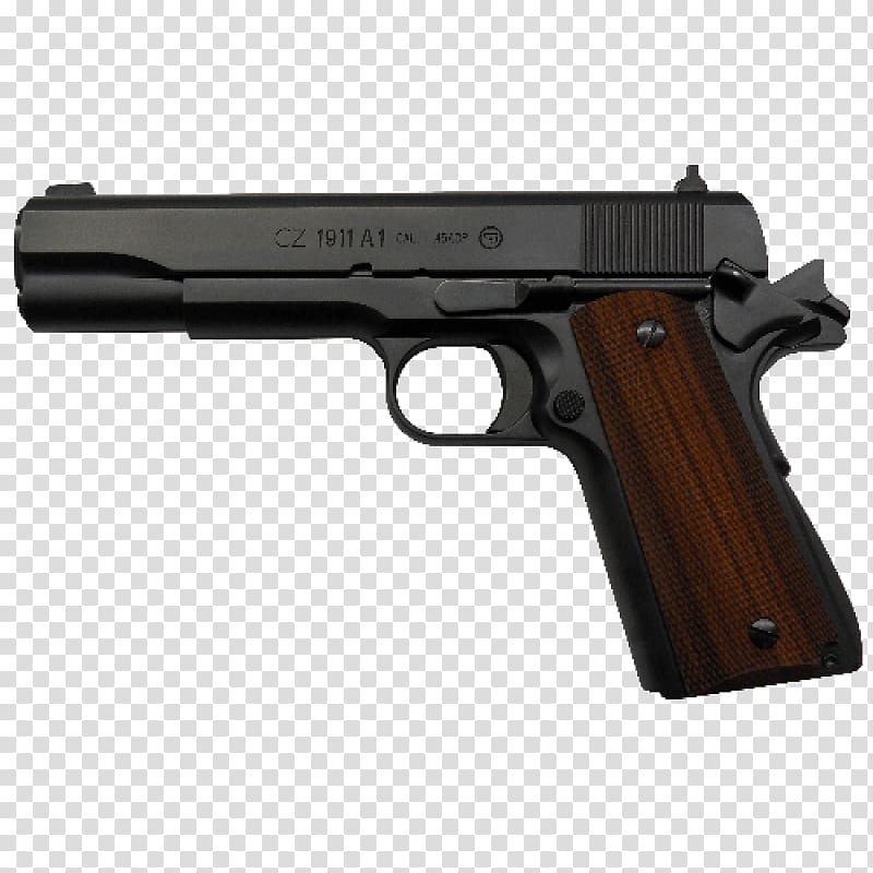 M1911 pistol Semi-automatic pistol Firearm .45 ACP, Handgun transparent background PNG clipart