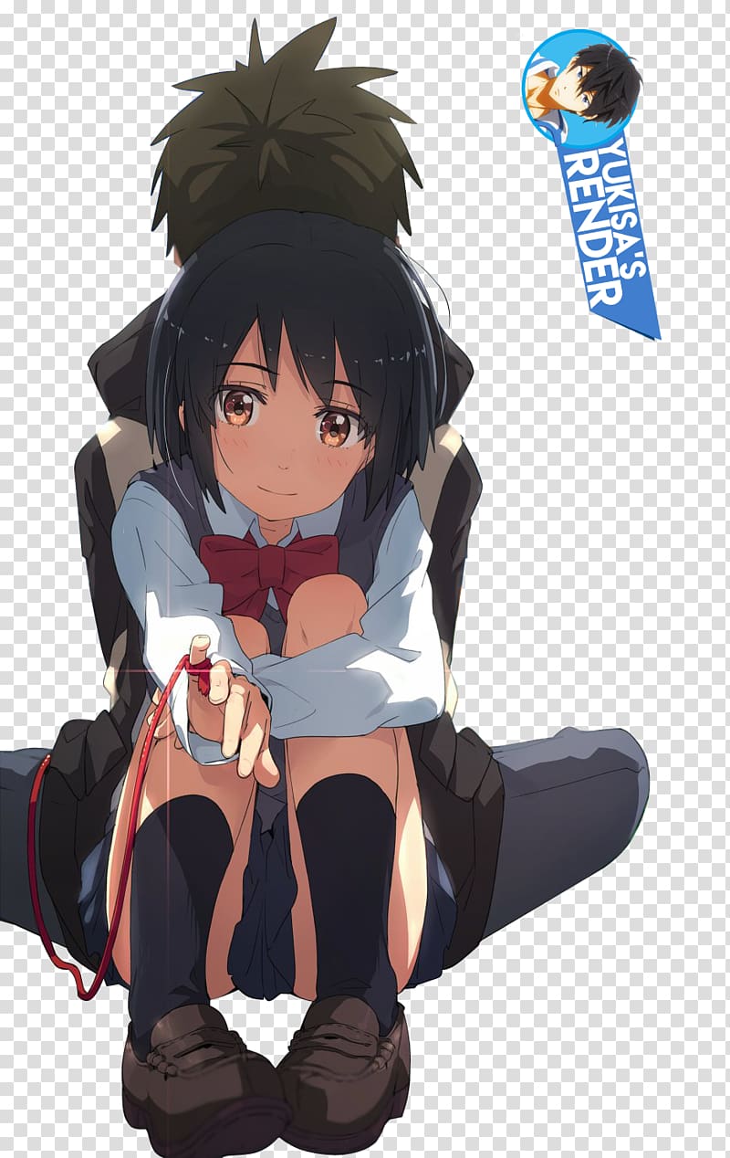 Mitsuha Miyamizu Fan art Anime YouTube, Anime transparent background PNG clipart