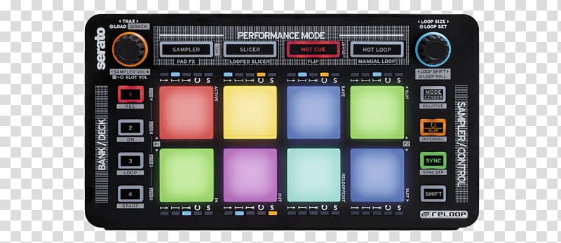 DJ controller Disc jockey MIDI Controllers Reloop Neon, drum pad transparent background PNG clipart