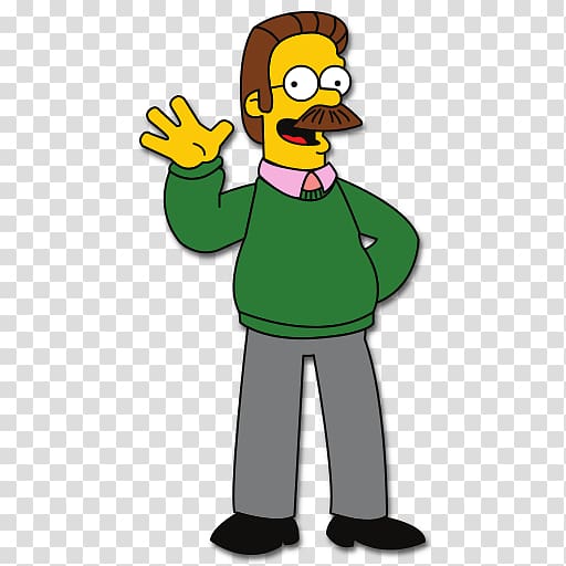 Ned Flanders The Simpsons Game Mr. Burns Homer Simpson , bart simpson with supreme transparent background PNG clipart
