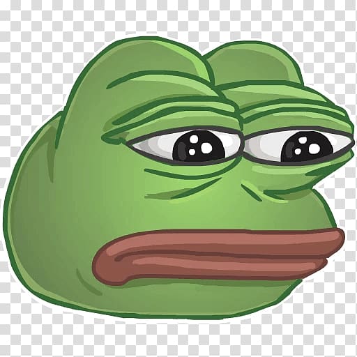 Pepe the Frog Sadness , frog transparent background PNG clipart