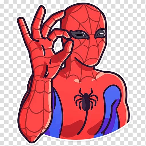 Spider-Man Sticker Telegram Meme , spider-man transparent background PNG clipart